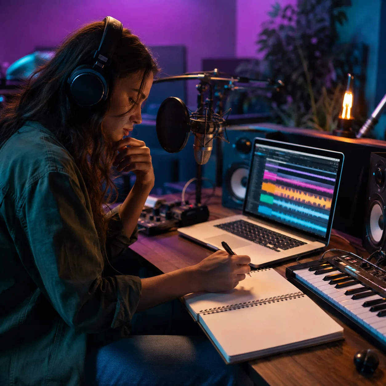 Singer-songwriter turning written lyrics into a pop demo